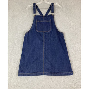 Wild Fable Size M Womens Blue Denim Overall Pinafore Mini Dress